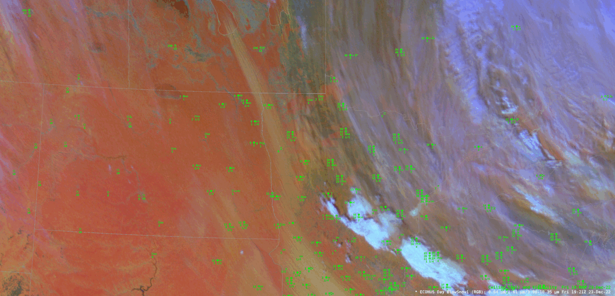 Blowing Snow RGB for 19Z - 21Z